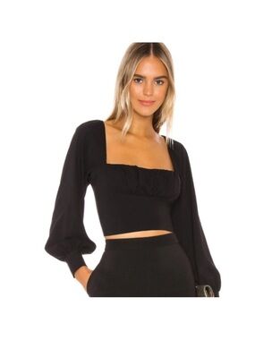 Capulet Florence Ruched Cropped Blouse